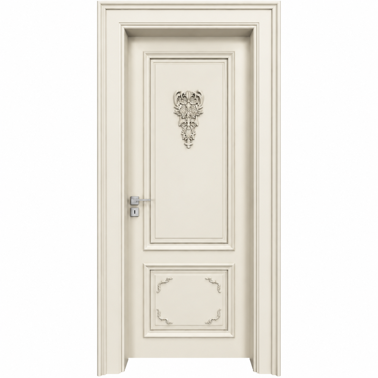 BY-5017V Porte intérieure Laqué Vitrée